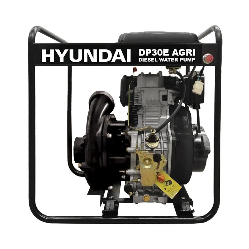 Πετρελαιοαντλία HYUNDAI DP30E 10hp υψηλής πίεσης, με 85 μανομετρικό, μαντεμένια, με μίζα μπαταρία